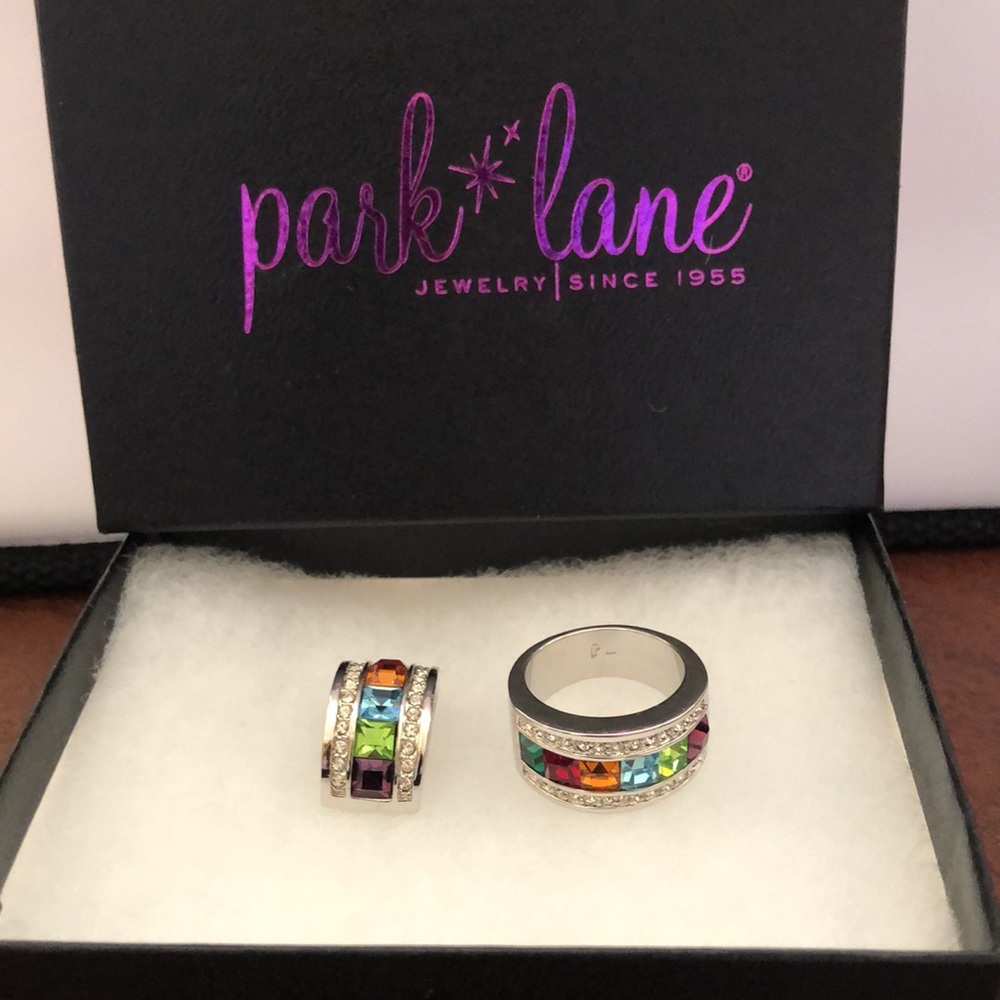 Park Lane “Over the Rainbow” Ring & Slide bundle